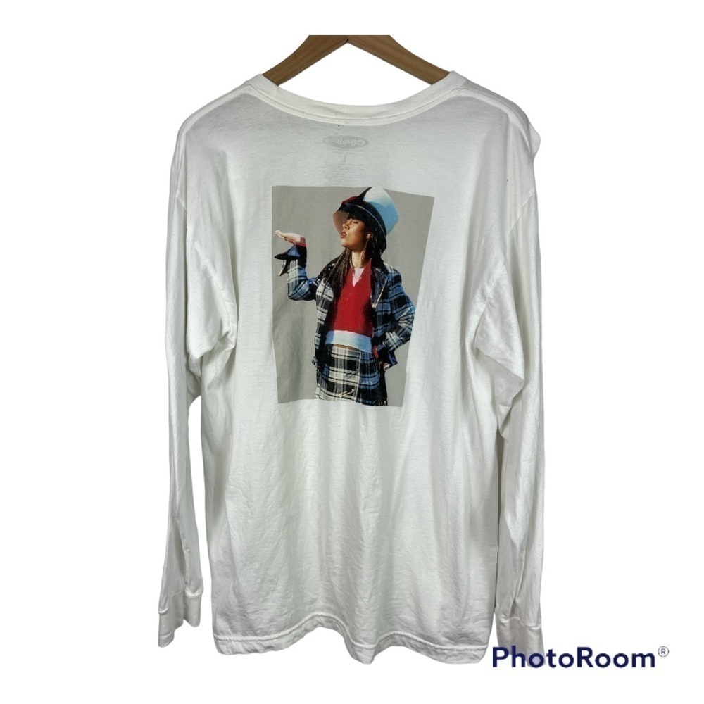 Clueless "Dionne" White Graphic Long Sleeve Tee Sz L - Picture 2 of 7